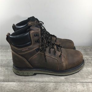 Danner Dry Mens 12533 Steel Yard Combat Waterproof Brown Leather Boots Size 13